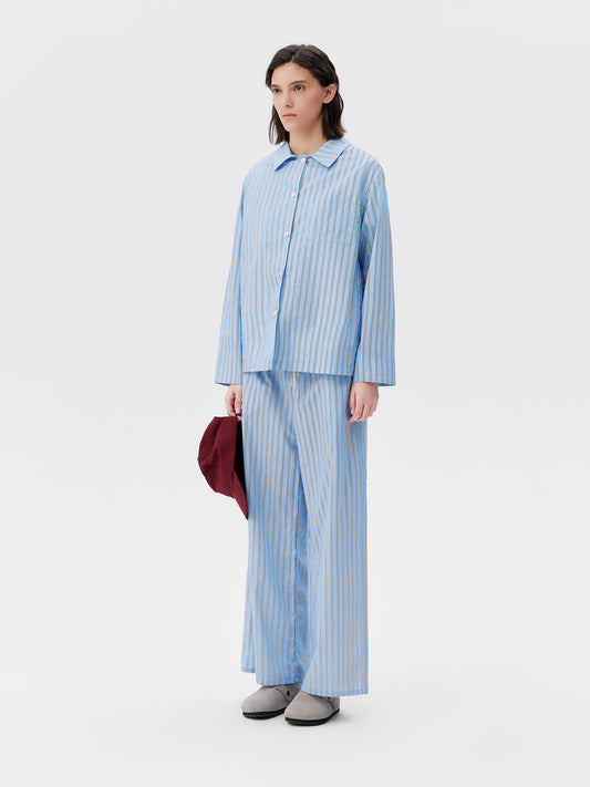 Sky Blue Stripe Lounge Set