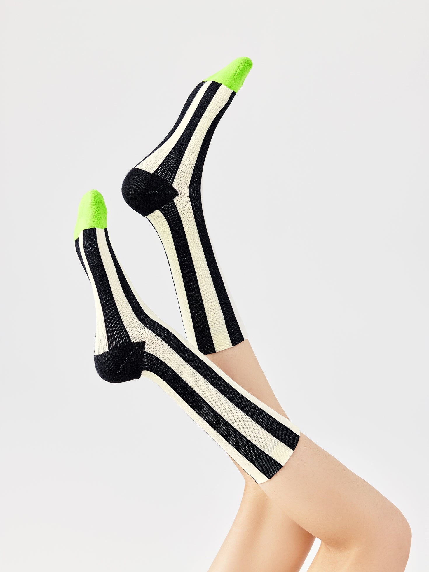 Contrast Stripe Crew Sock