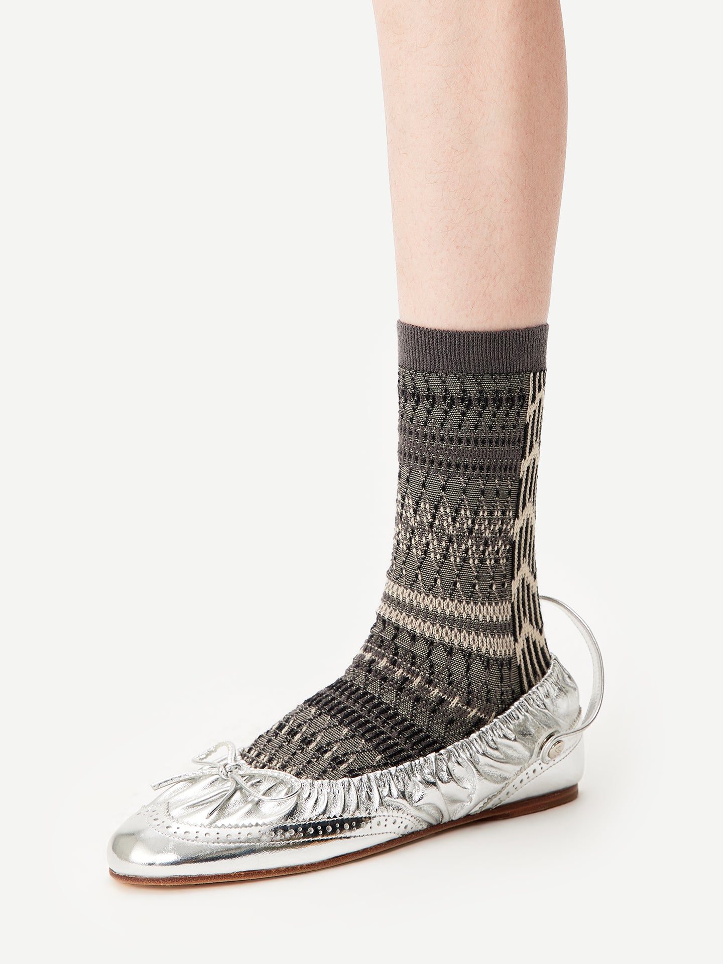 Hmong Weave Crew Sock