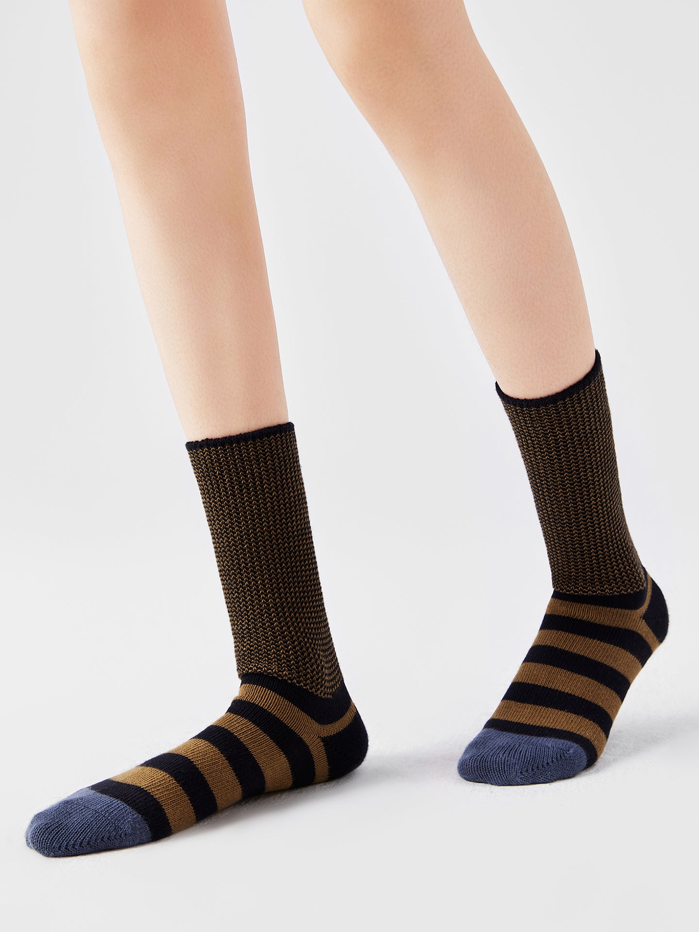 Contrast Stripe Crew Sock