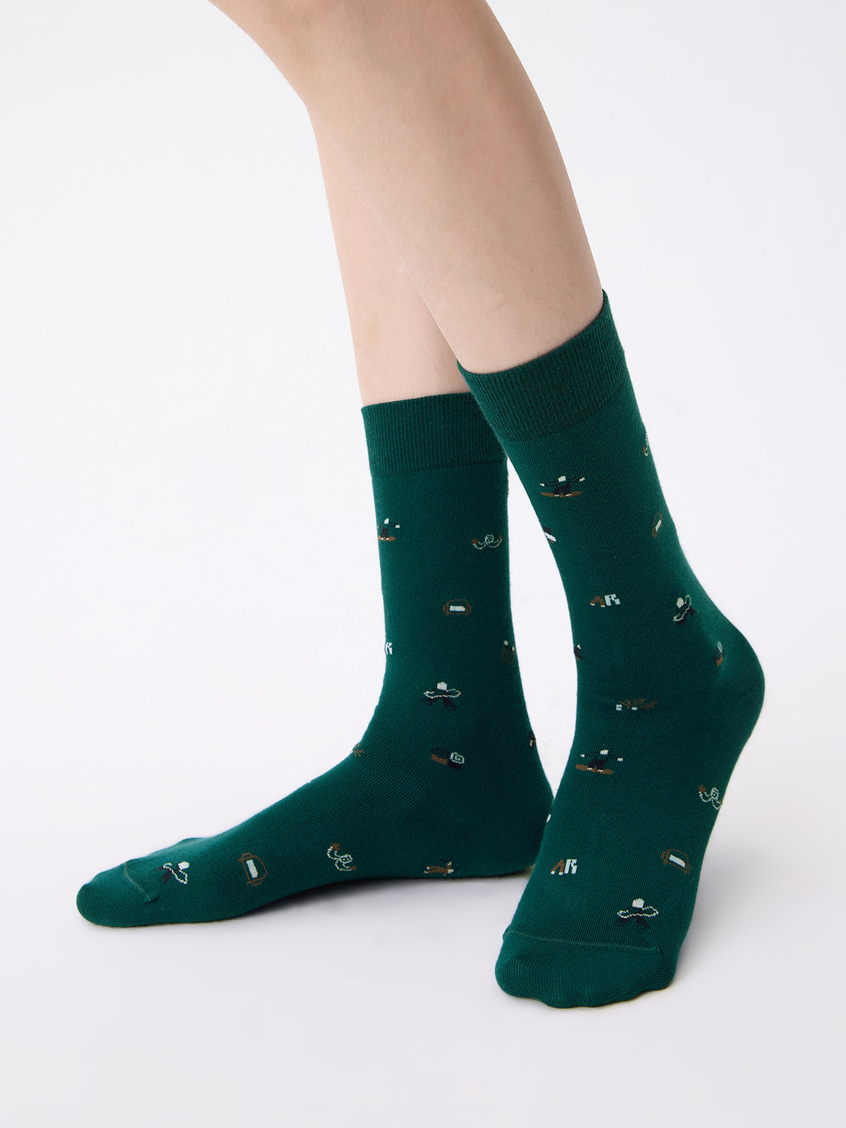 XUAN Collaboration Graffiti Mid-Calf Socks