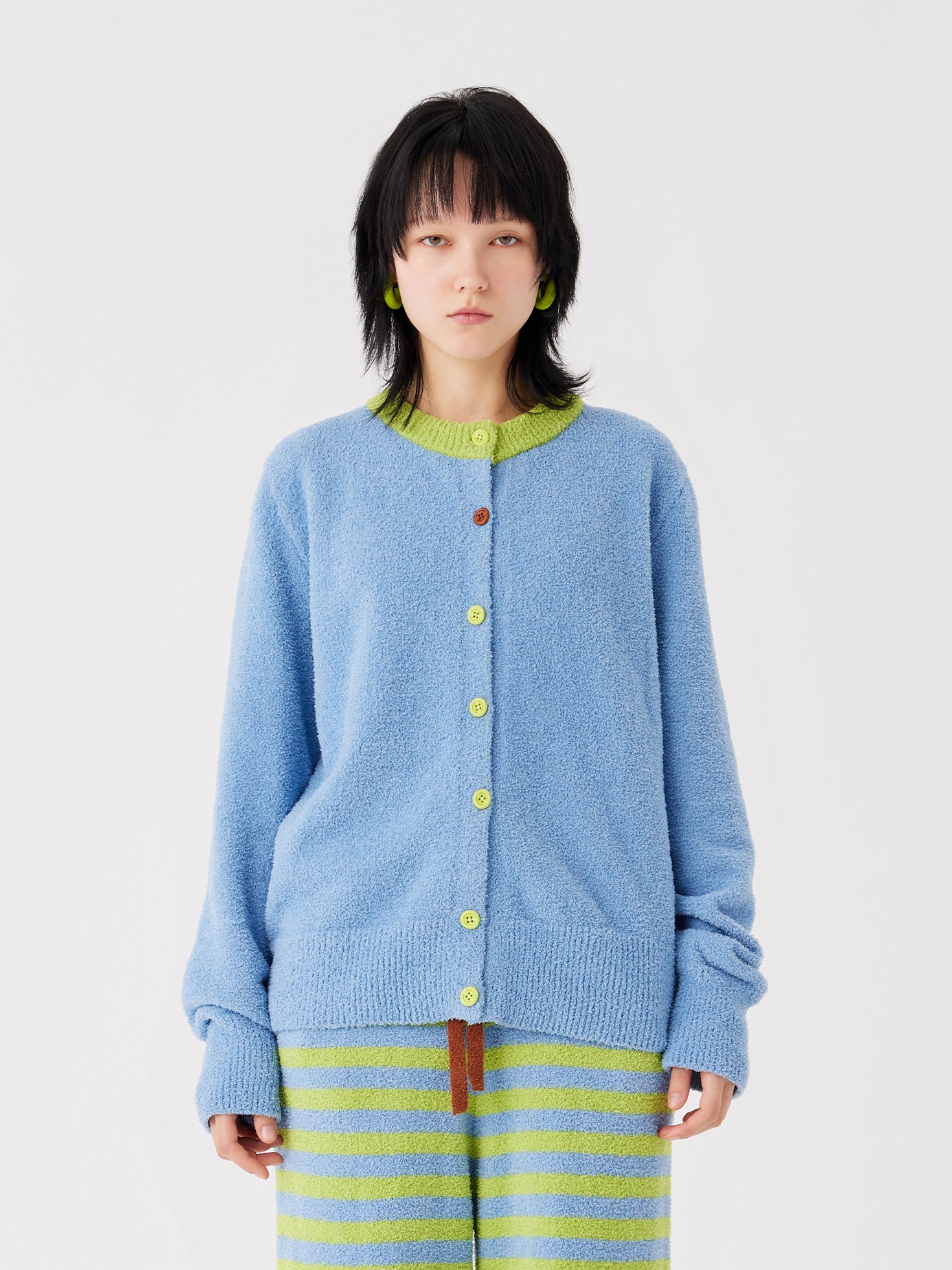 Fancy Cardigan Soft Sherpa Set