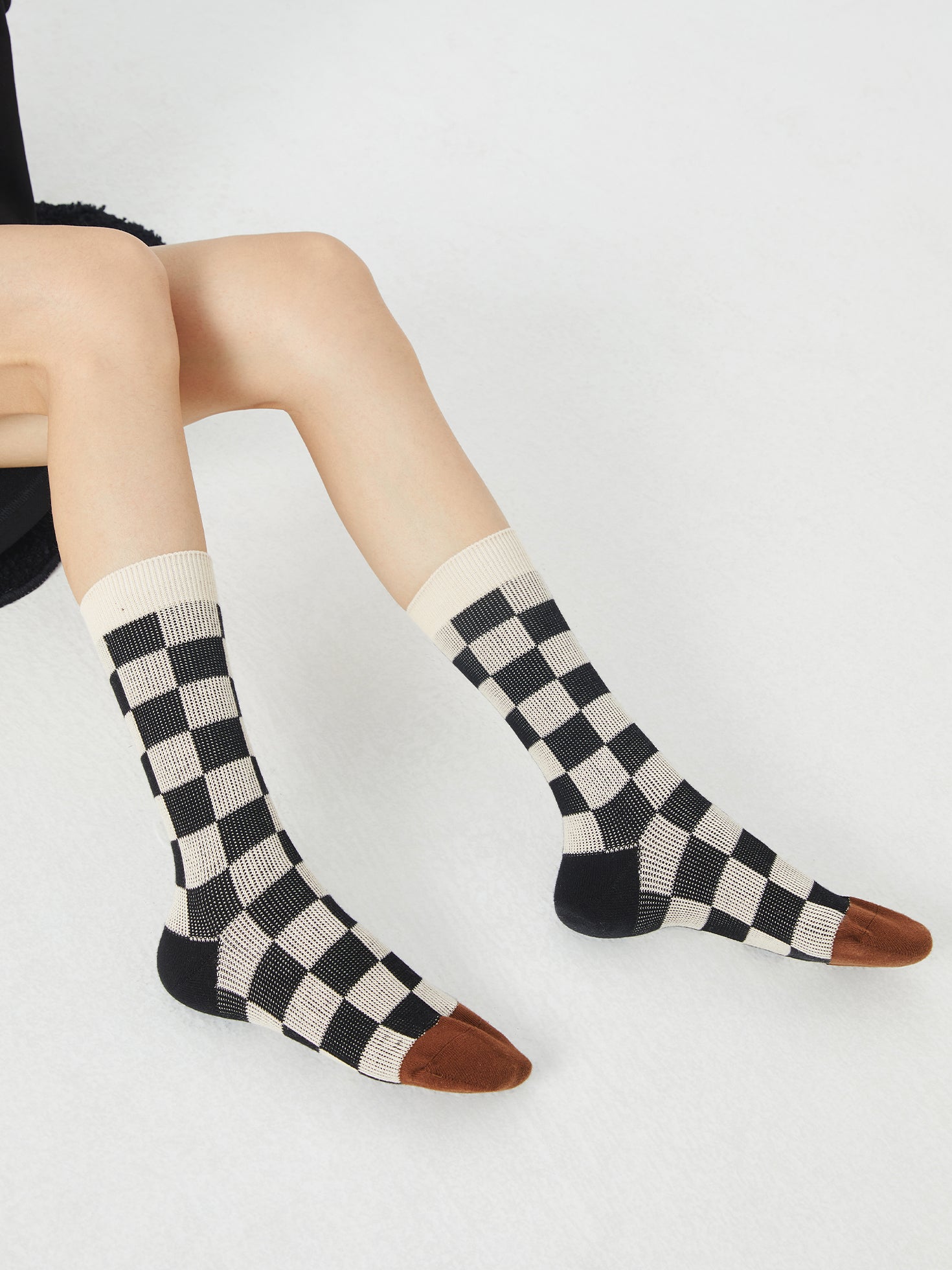 Checkered Crew Socks