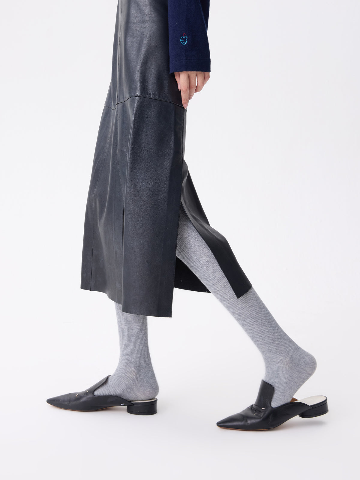 Purple Label Merino Mercerized Wool Thick Tights