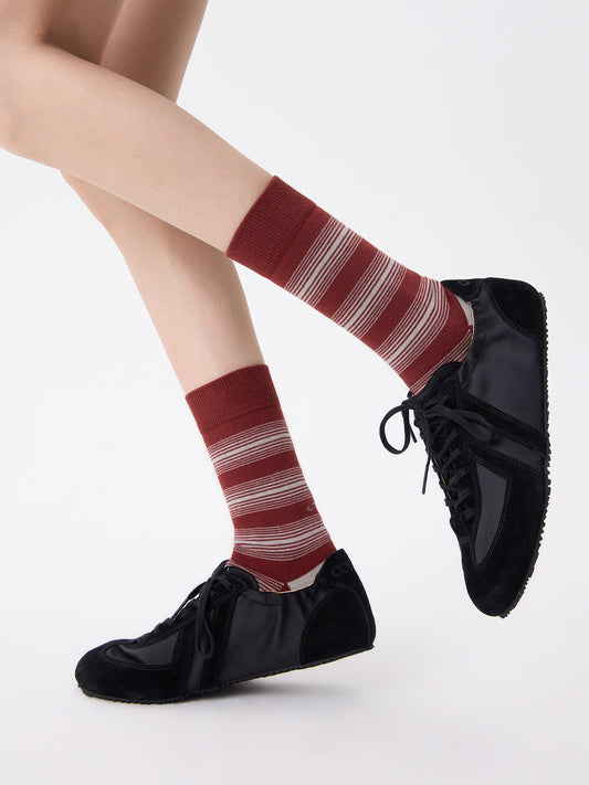 Layered Mid-Calf Socks