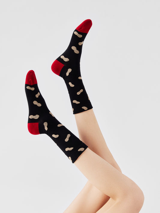 Lucky Peanut Crew Sock