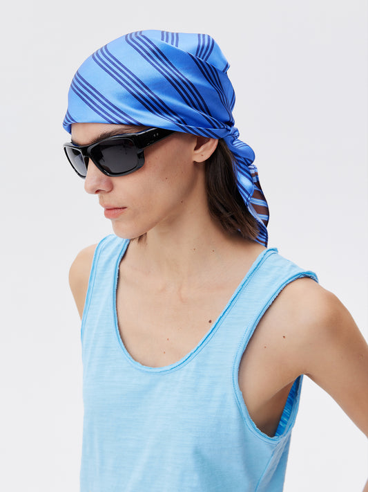 Multi-Way Stripe Silk Scarf