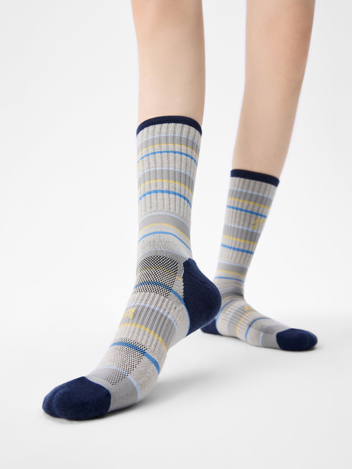 Purple Label AR Merino Wool Striped Athletic Socks