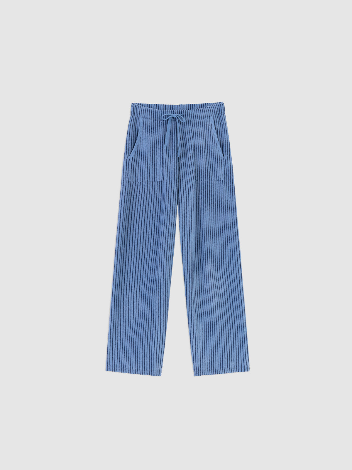 Contrast-Striped Half-Velvet Loungewear