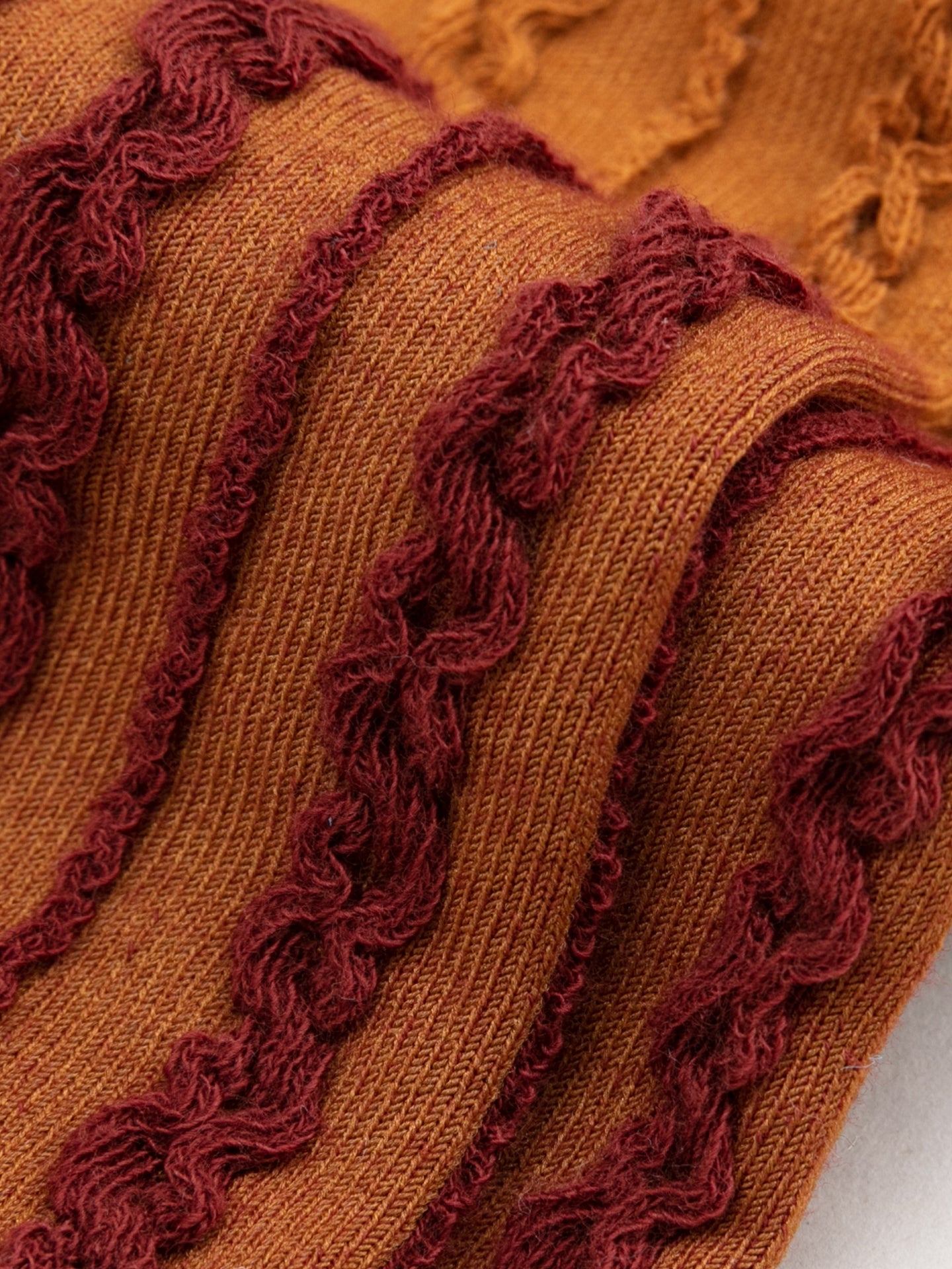 Toffee Ripple Crew Sock