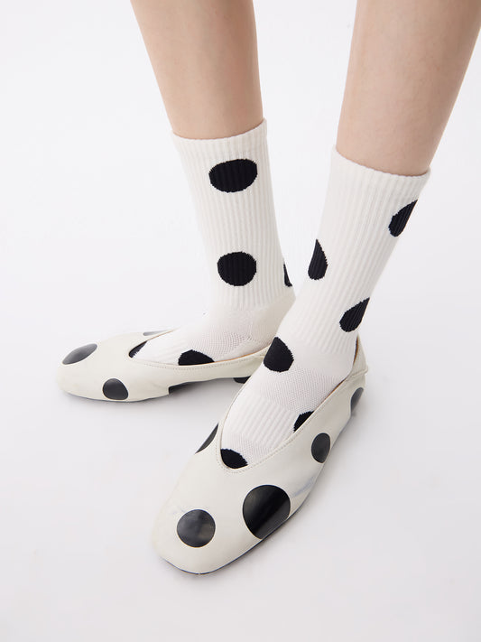 Retro Polka Dots Lightweight Sports Socks