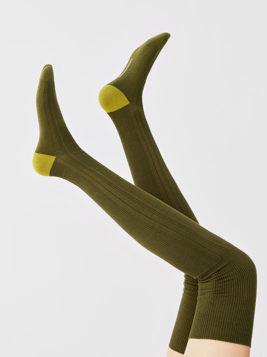 Ribbed Crew / Under Knee / Knee High Sock