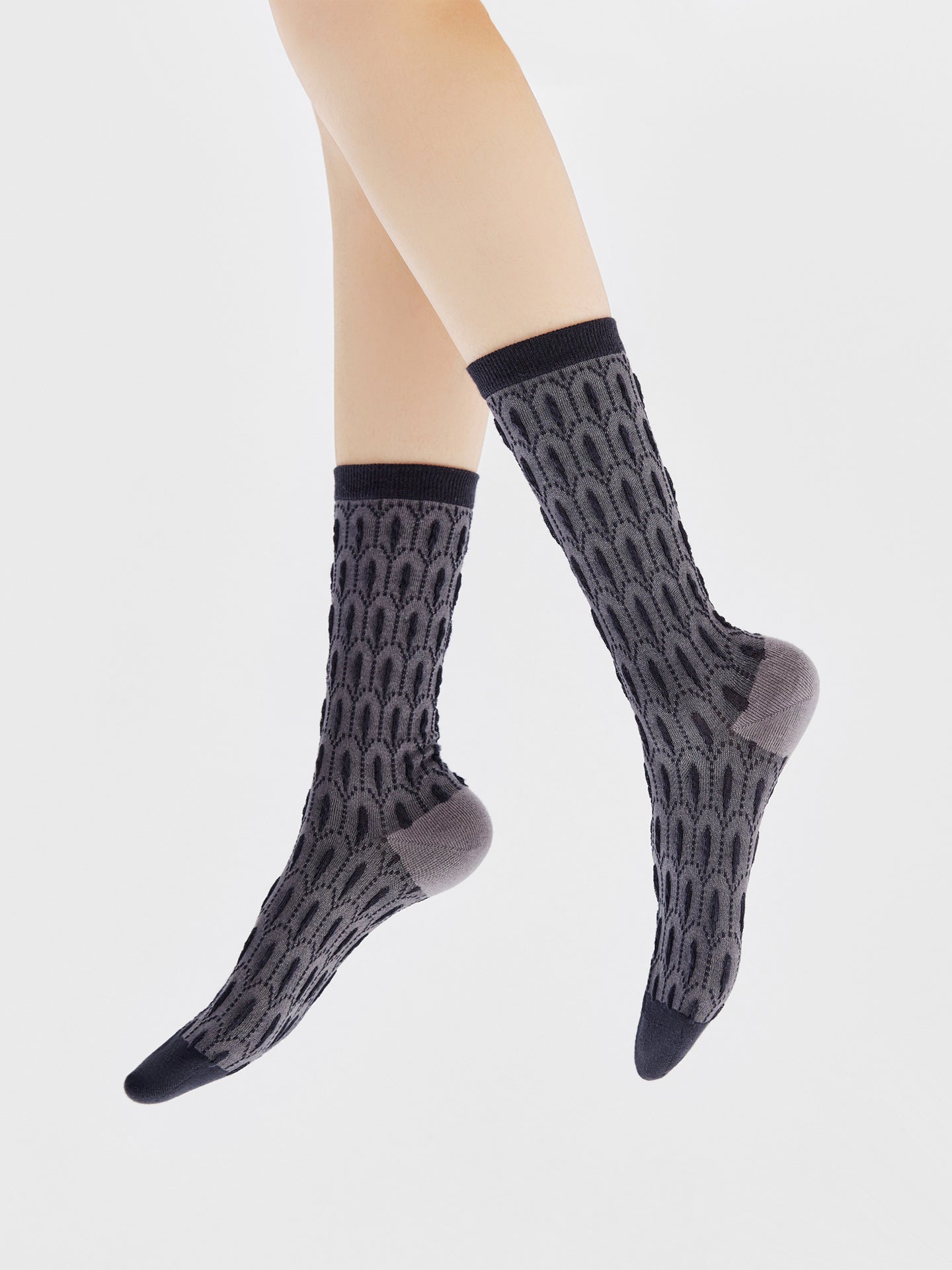 Peacock Feather Crew Sock