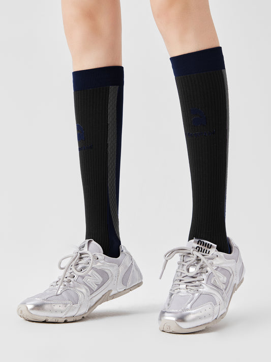 Color-Block Sport Compression Sock