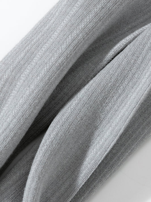 Chain Pattern Silk Blend Crew Socks