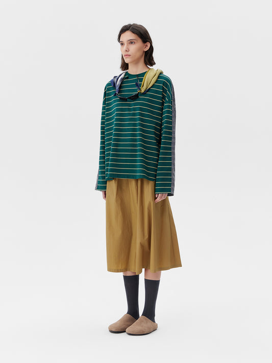 Front & Back Panel Stripe T-Shirt