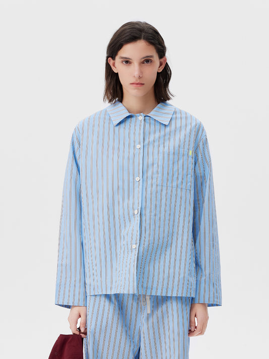 Sky Blue Stripe Lounge Set