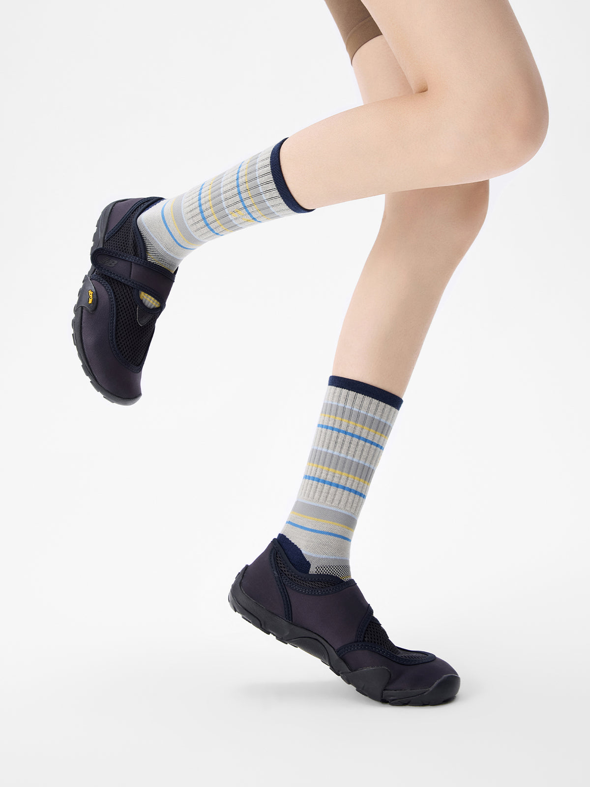 Purple Label AR Merino Wool Striped Athletic Socks