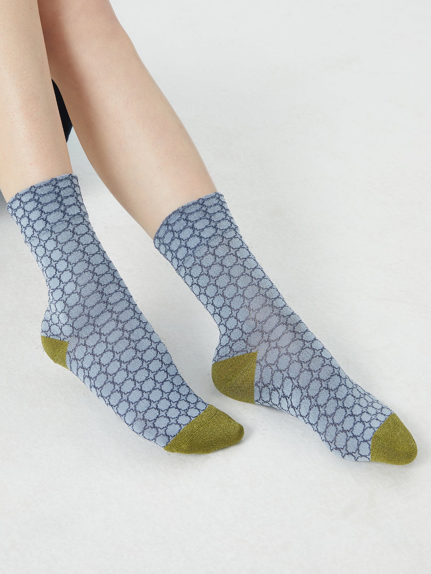 Shiny Cube Crew Sock