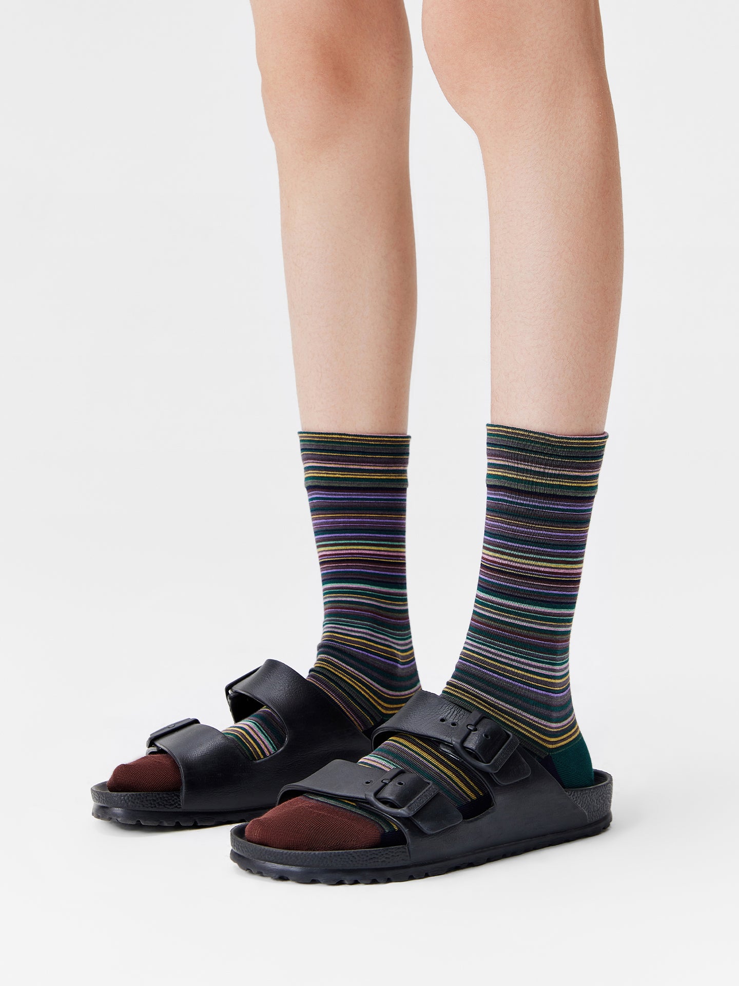 Mélange Texture Crew Socks