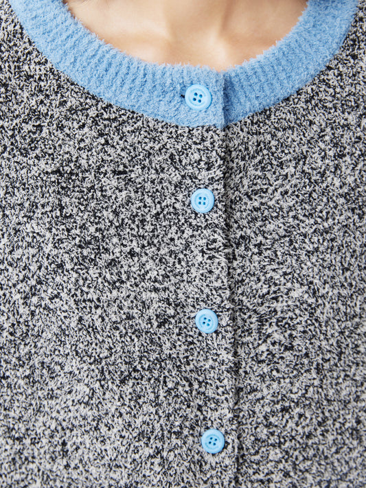 Classical Cardigan Soft Sherpa Set