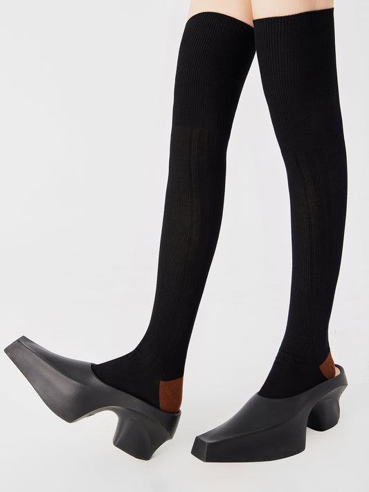 Ribbed Crew / Under Knee / Knee High Sock