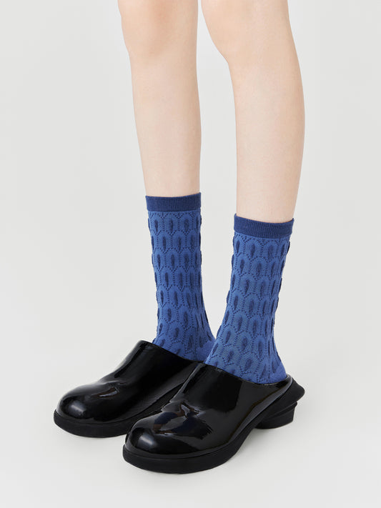 Peacock Feather Crew Sock