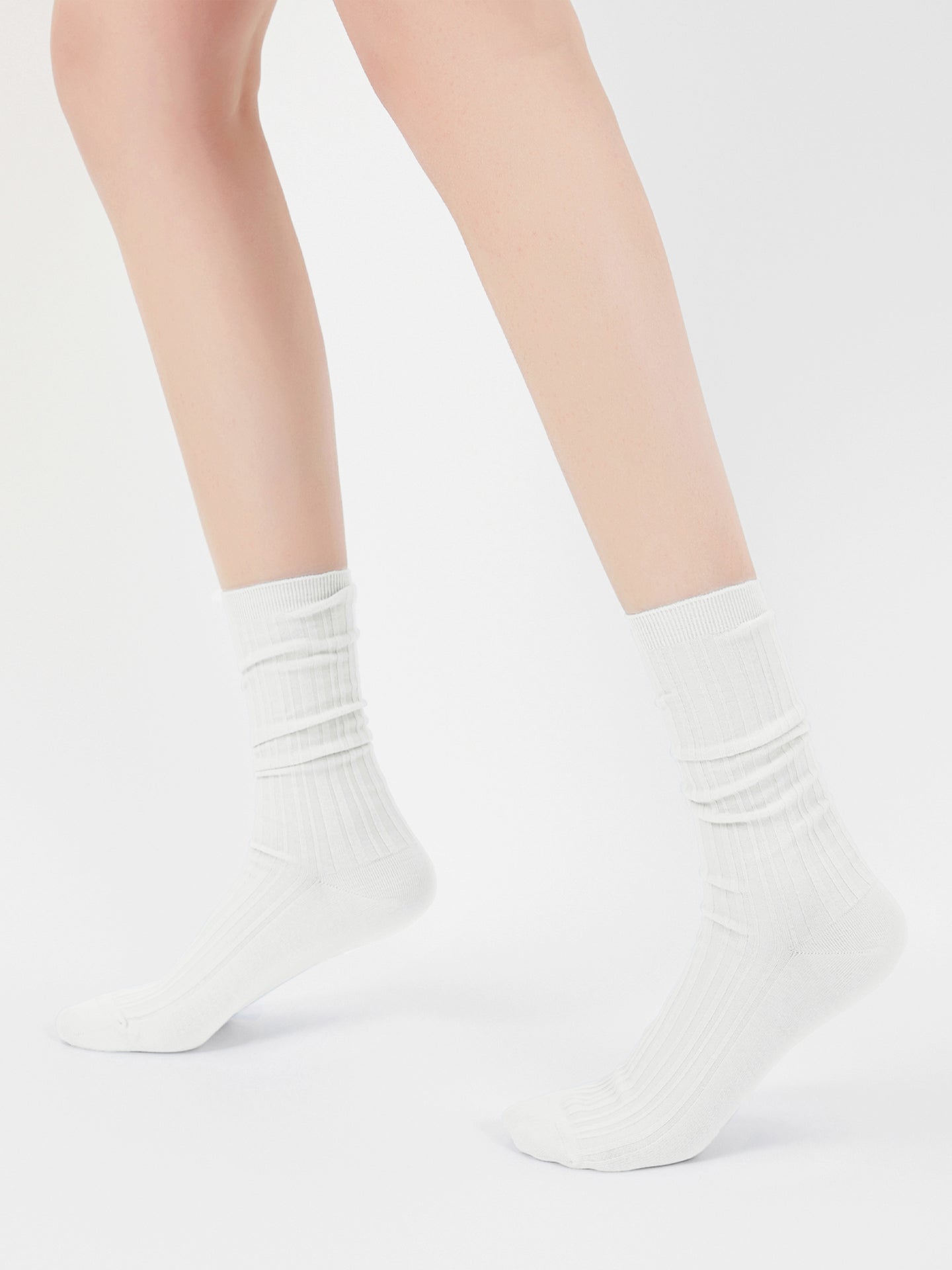 Stripe Textured Crew Sock
