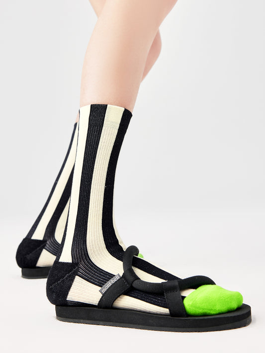 Contrast Stripe Crew Sock