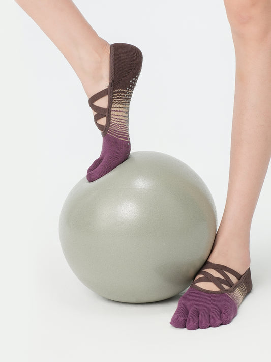 Double Strap Grip Five-Toe Socks