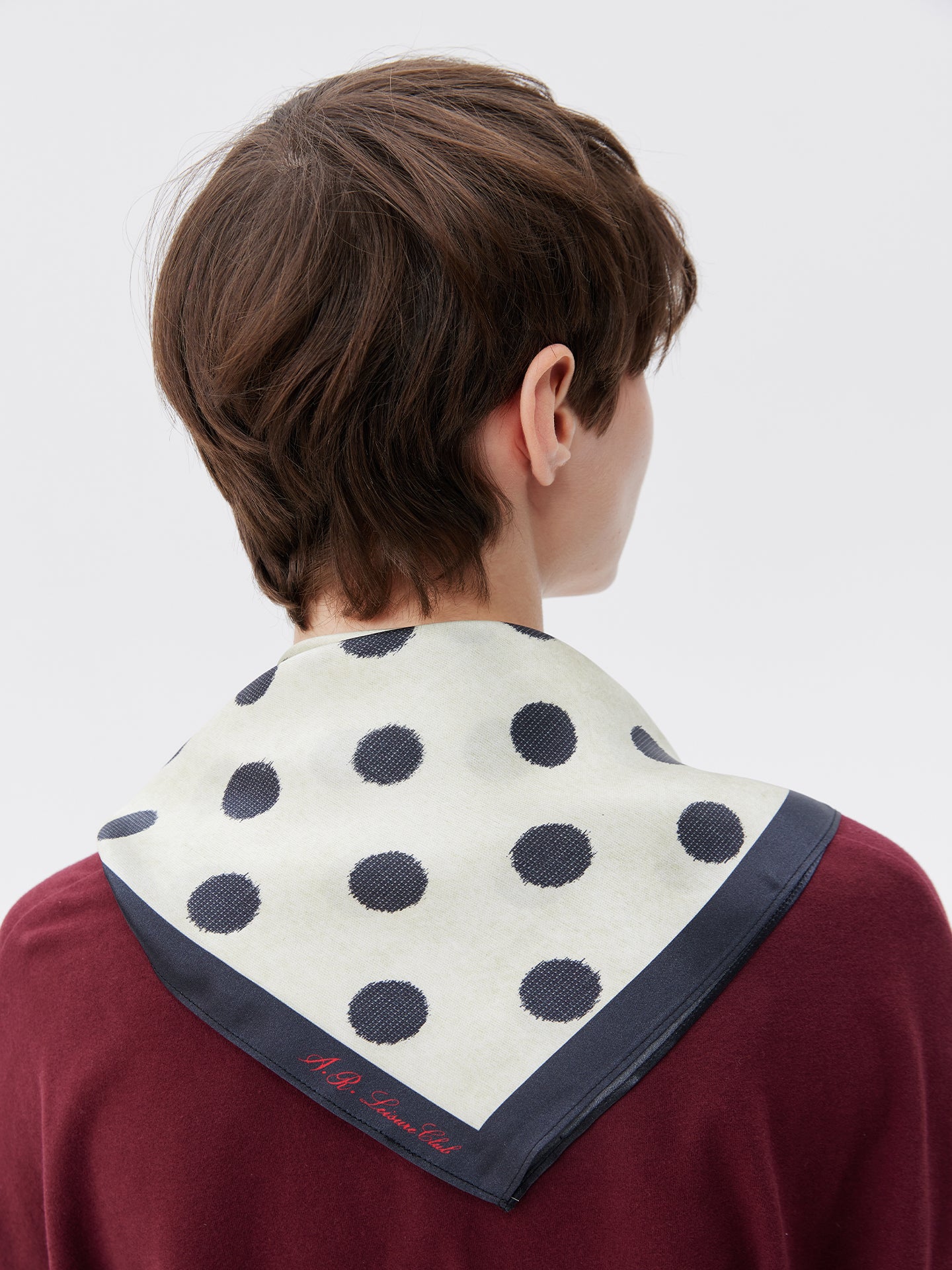 Polka Dot Silk Scarf