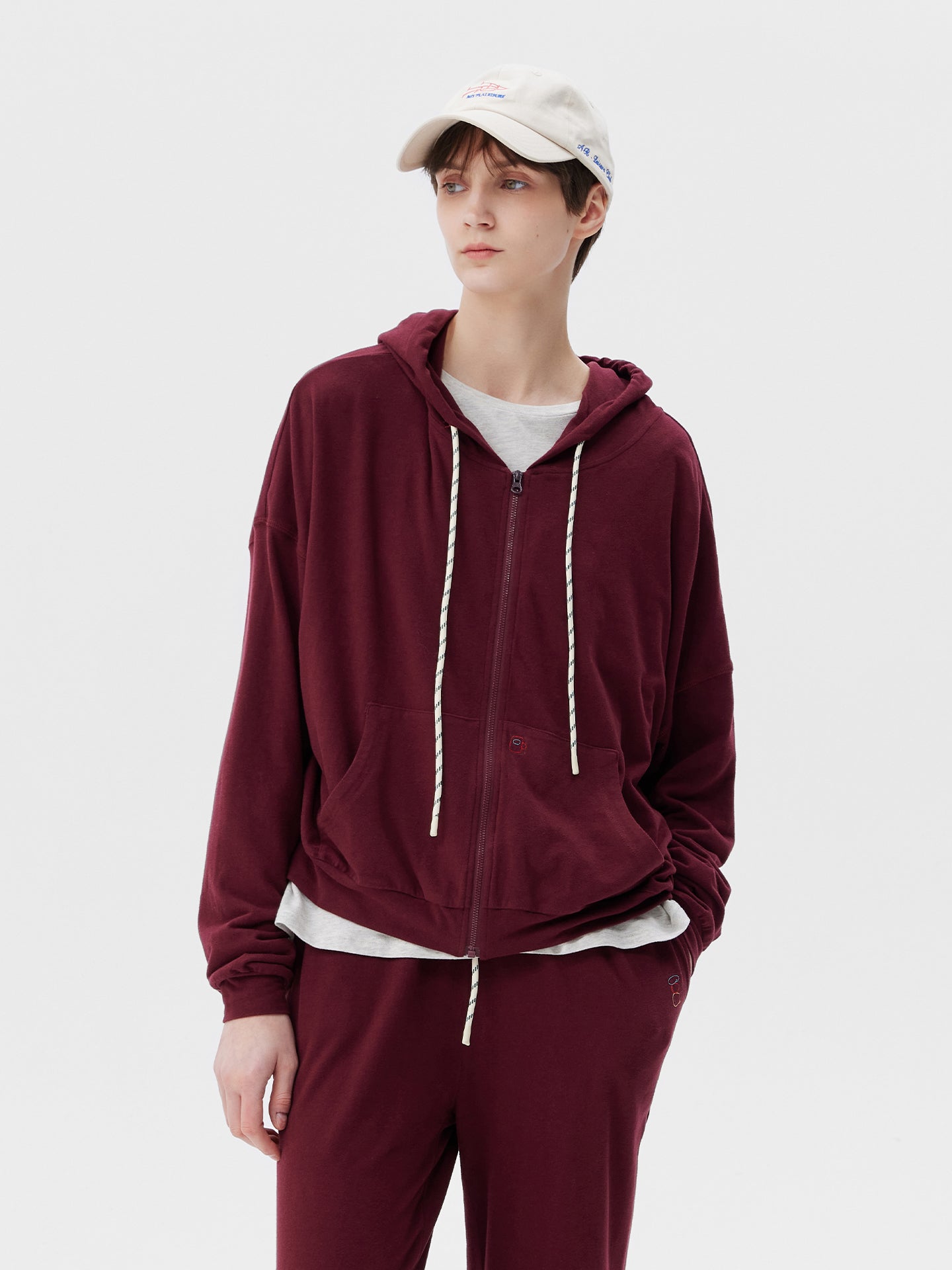 AR × Xuan Soft Cotton-Modal Zip-Up Hoodie