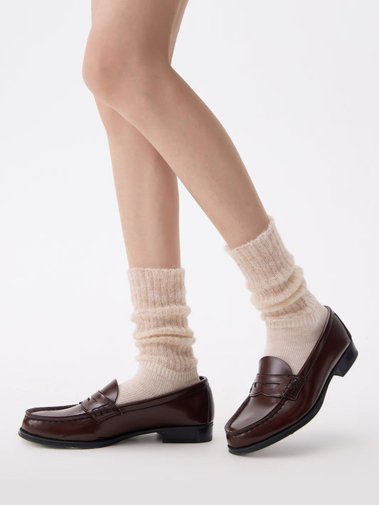 Purple Label Mohair Fluffy Merino Wool Socks