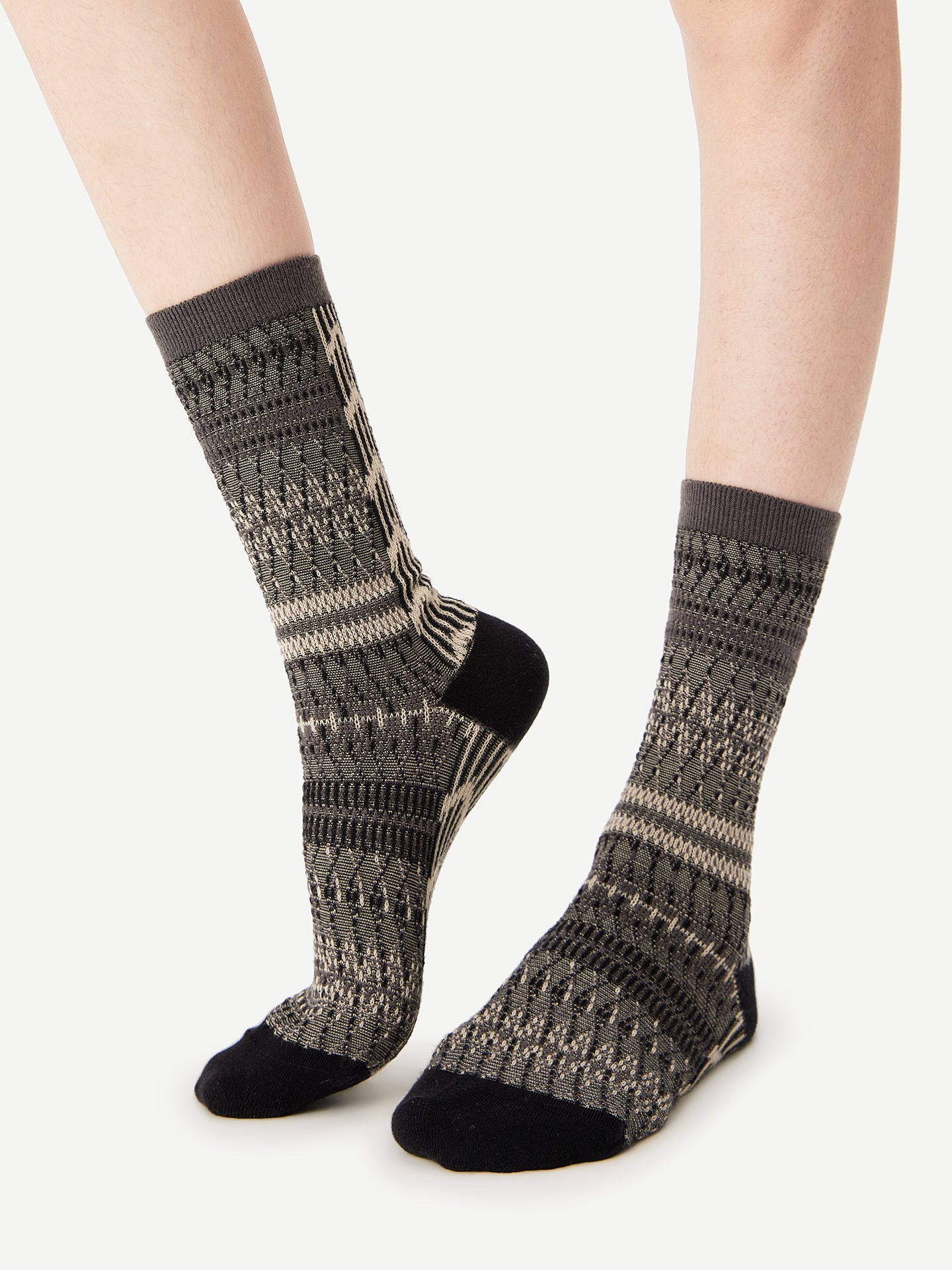 Hmong Weave Crew Sock