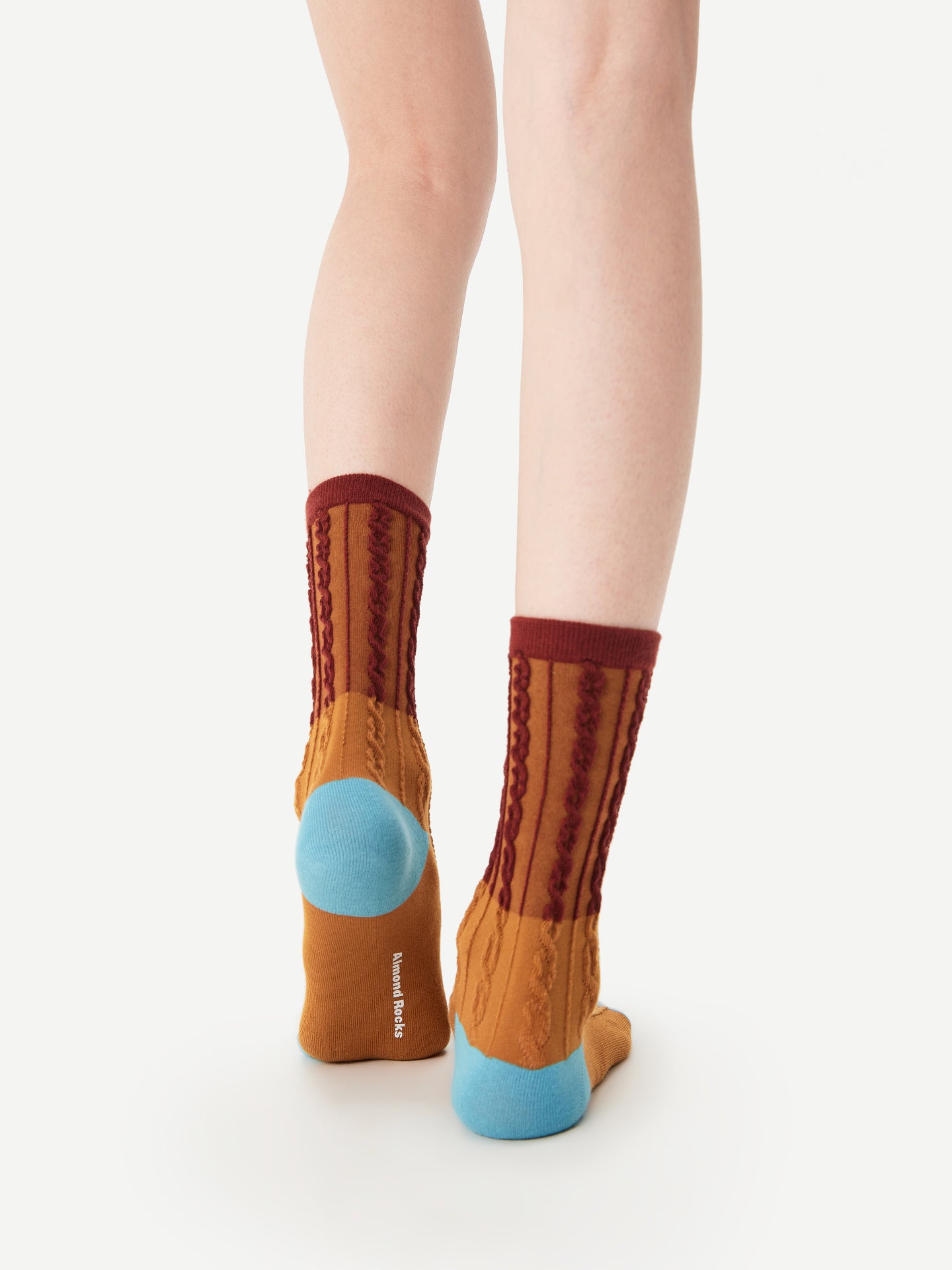 Toffee Ripple Crew Sock