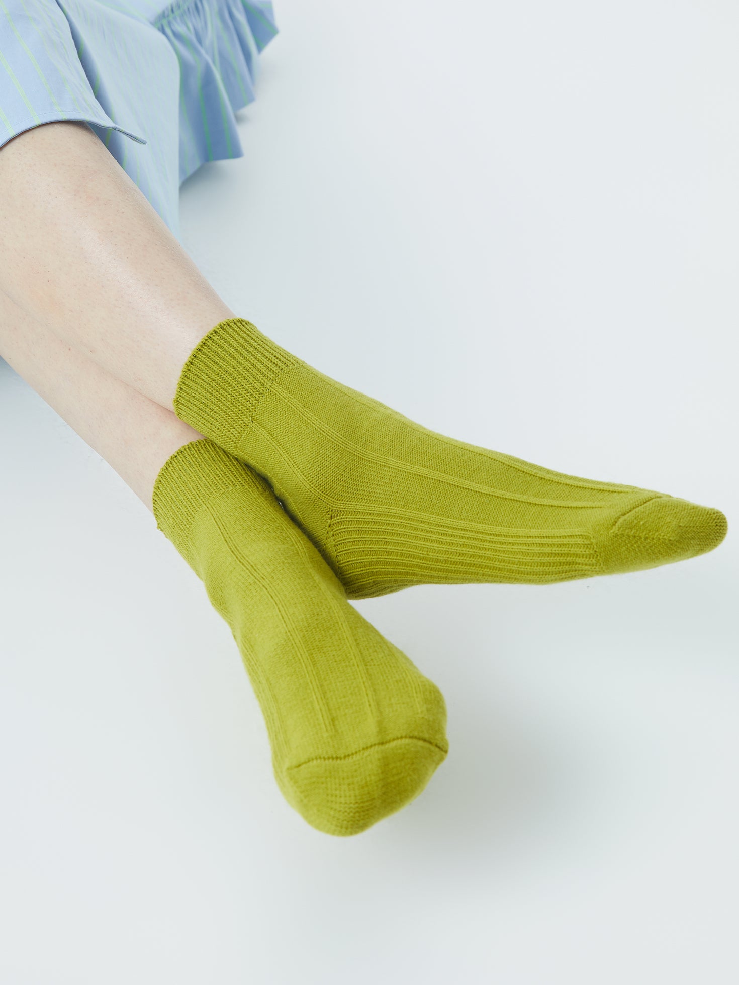 Textured Stripe Crew Sock