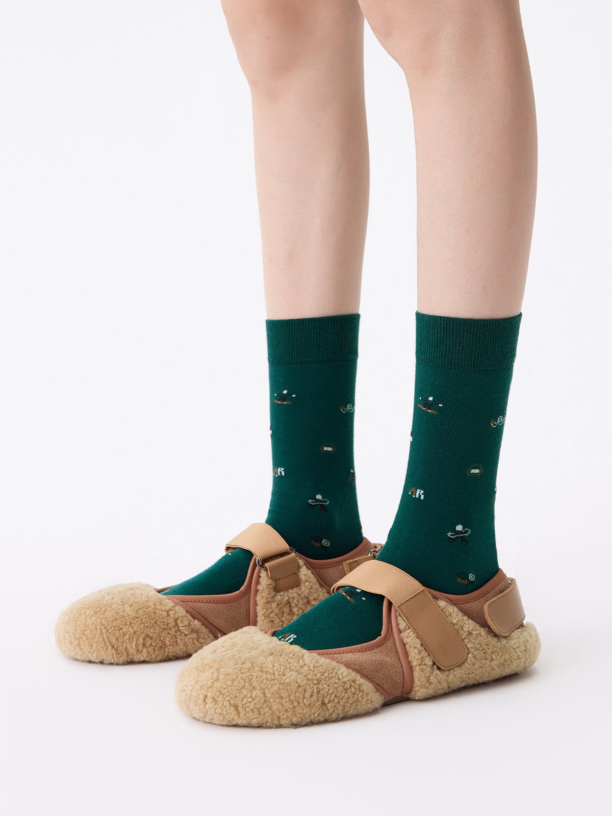 XUAN Collaboration Graffiti Mid-Calf Socks