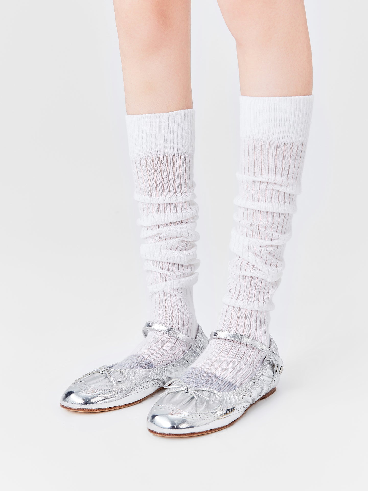 Contrast Toe Tip Calf Sock