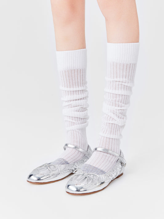 Contrast Toe Tip Calf Sock