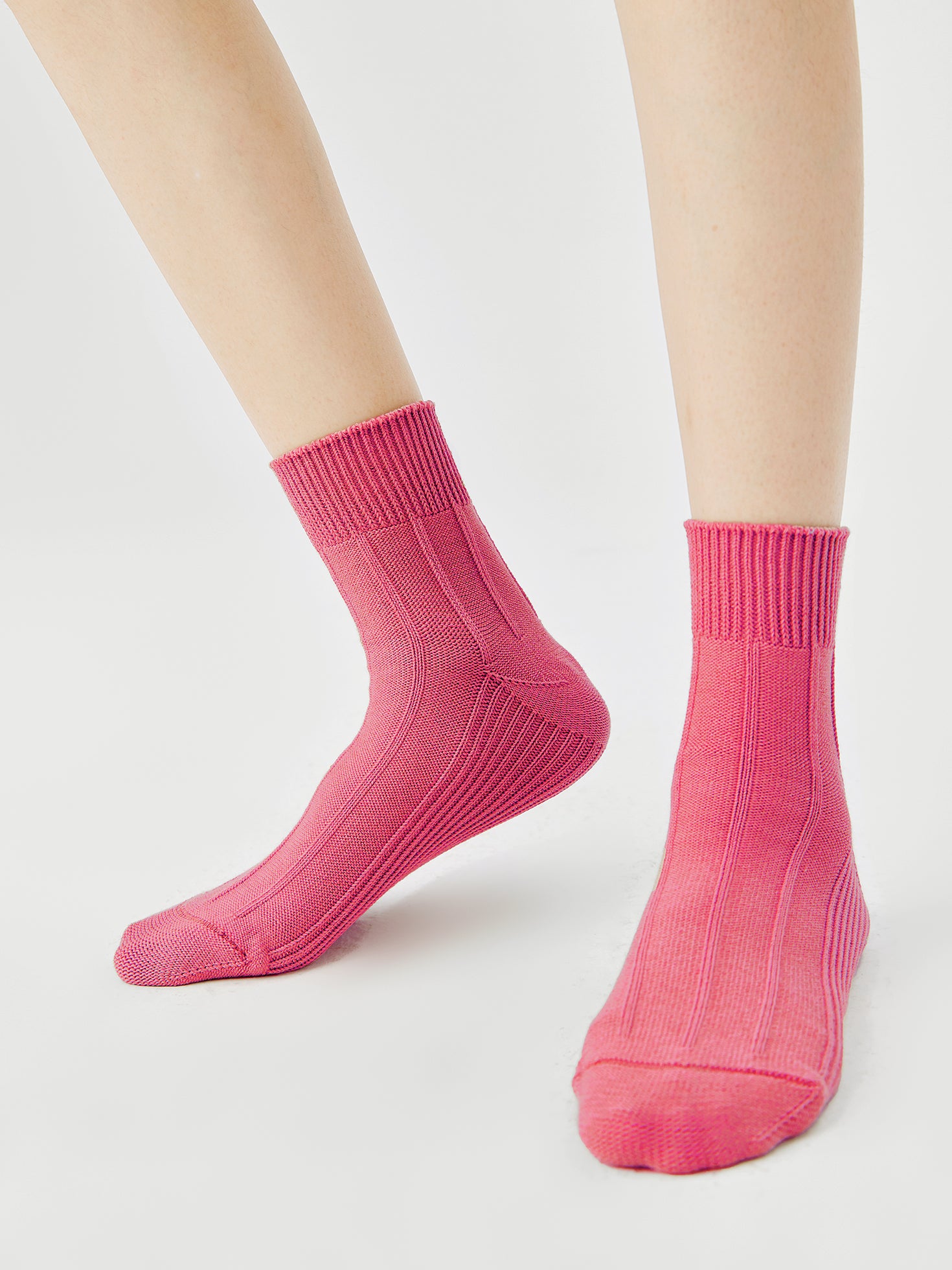 Textured Stripe Crew Sock