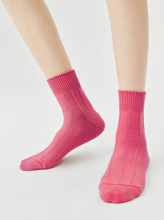 Textured Stripe Crew Sock