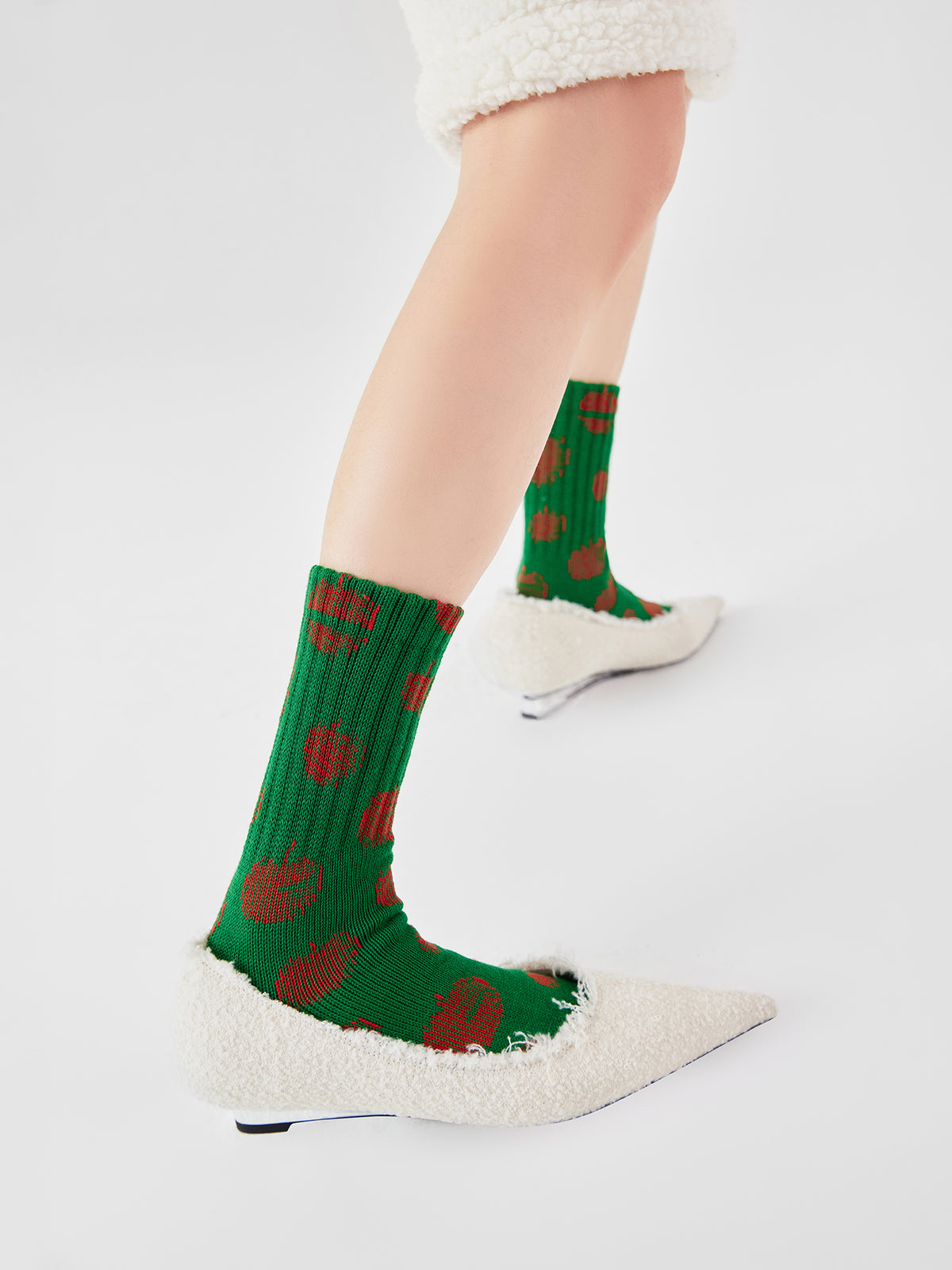 Christmas Apple Socks