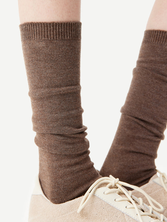 Wool & Lyocell Blend Calf Sock