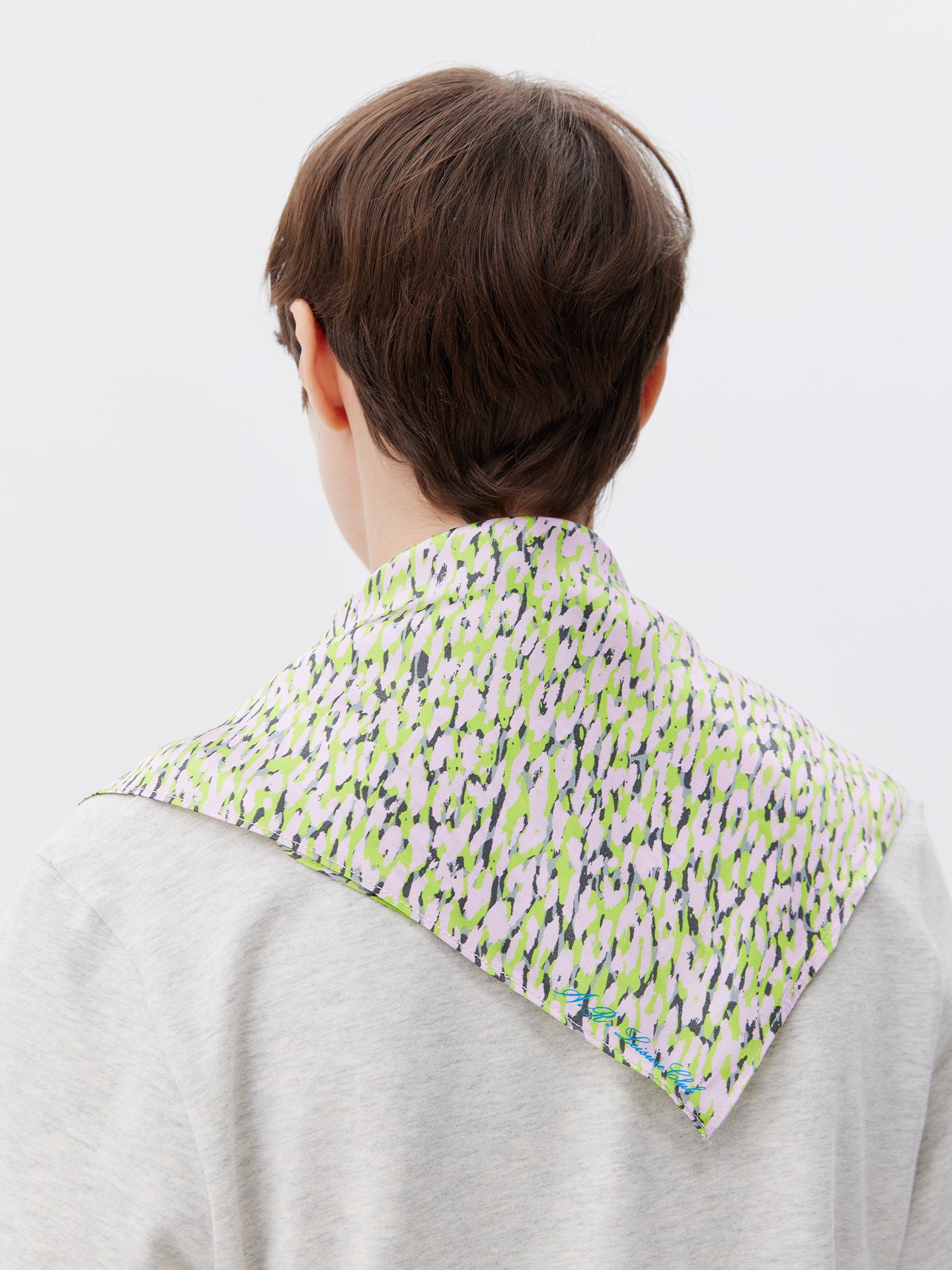 Heathered Print Silk Scarf