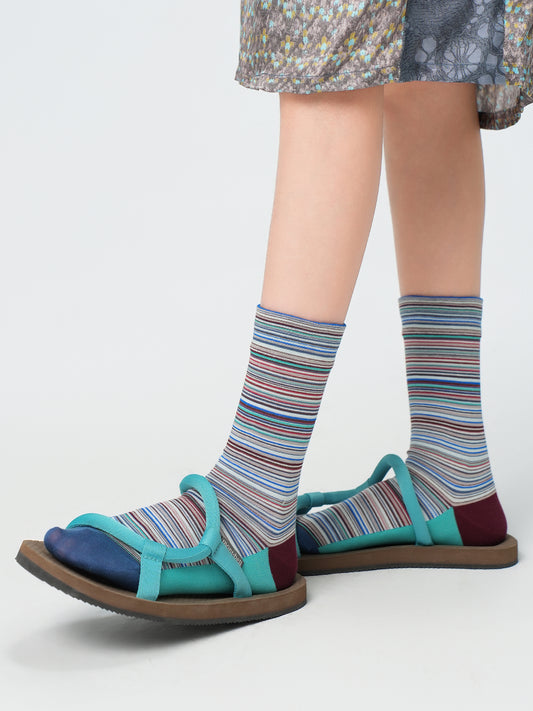 Mélange Texture Crew Socks