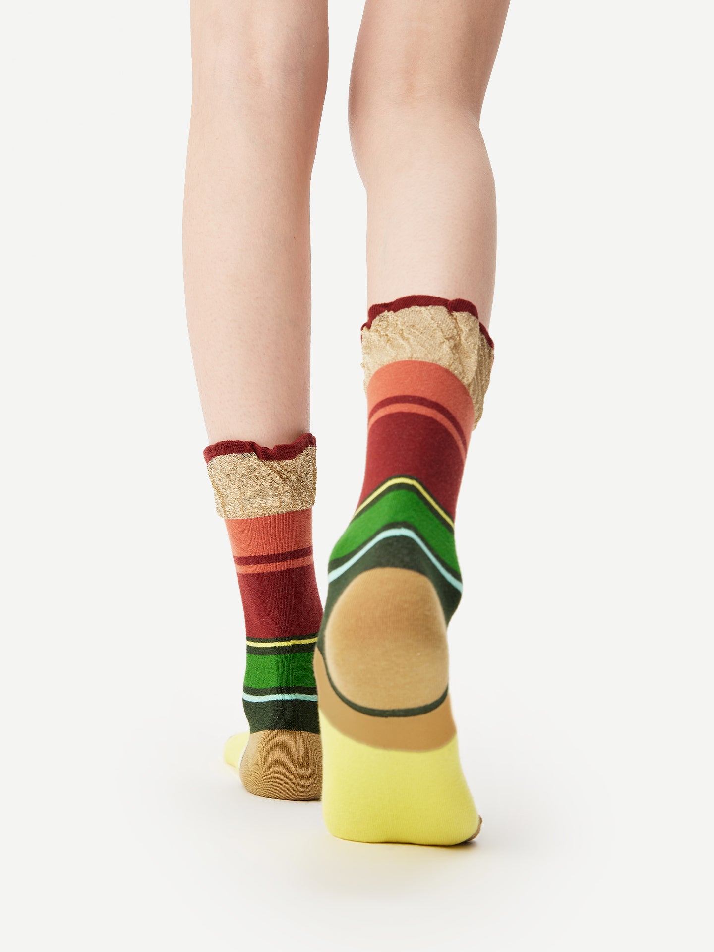 Wide Rib Mélange Crew Socks
