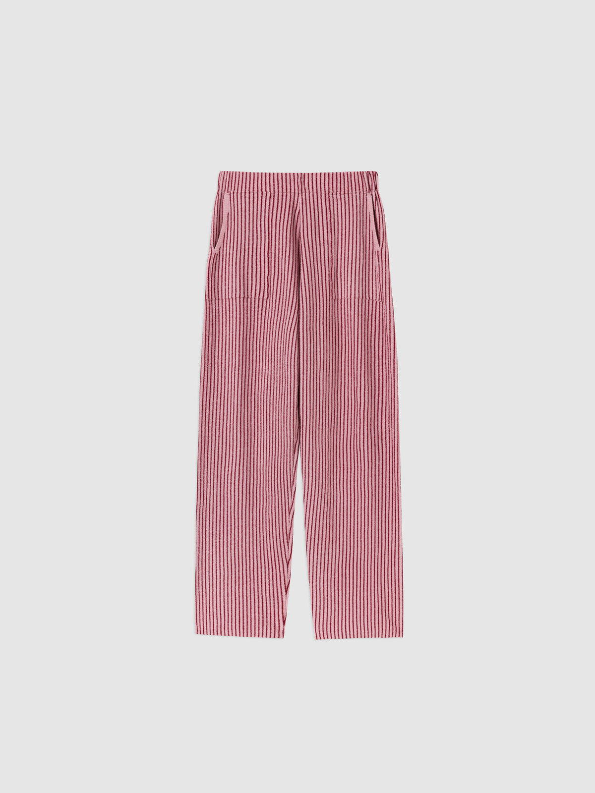 Contrast-Striped Half-Velvet Loungewear