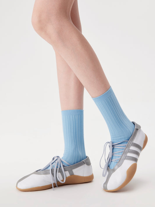 Stripe Textured Crew Sock