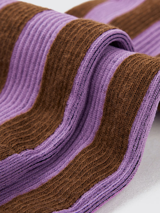 Contrast Stripe Crew Sock