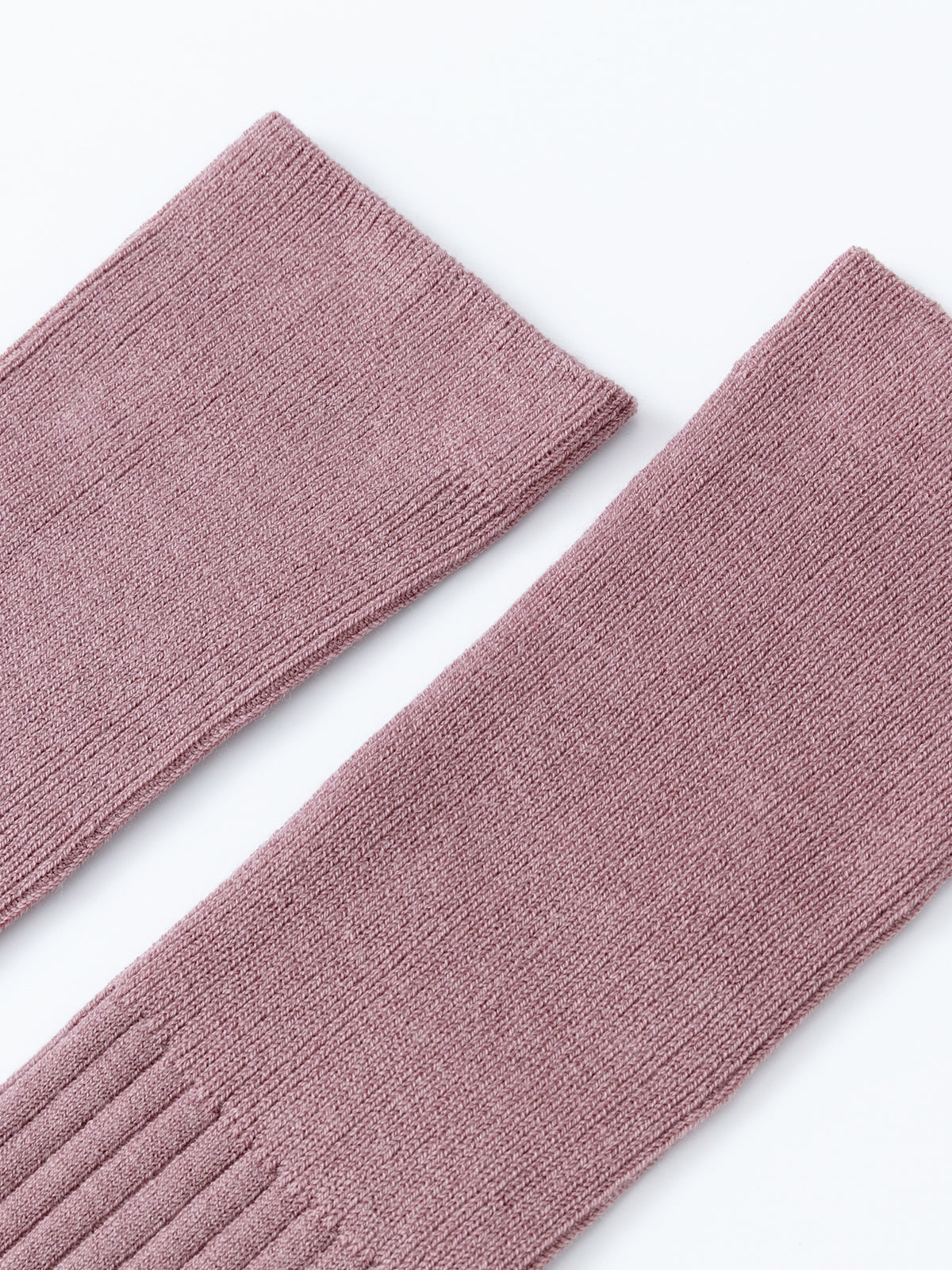 Purple Label Merino Wool Ribbed Over-the-Knee Socks